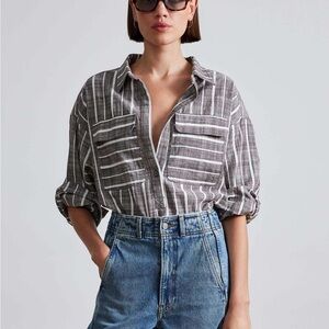 Apiece Apart Kava Striped Popover XS